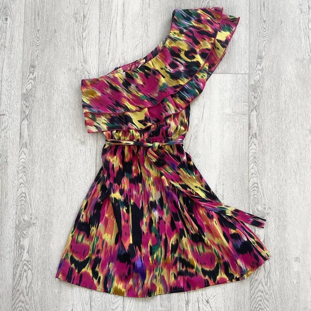 Indulge | Multi colour one shoulder sundress